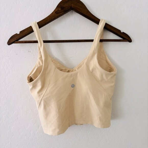 Lululemon Athletica Cream Set Leggings and Bra with Minimalist Design Size 6 - Picture 3 of 11